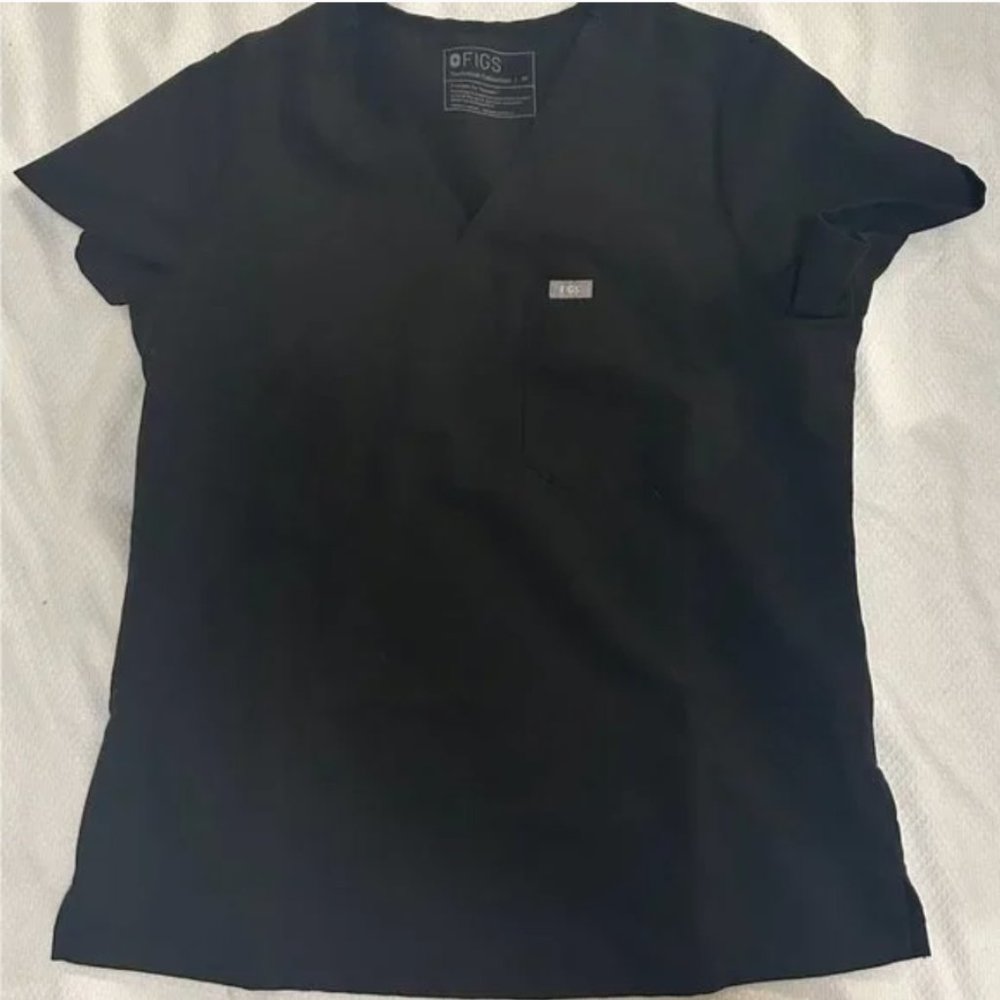 Figs Black Scrub Set M